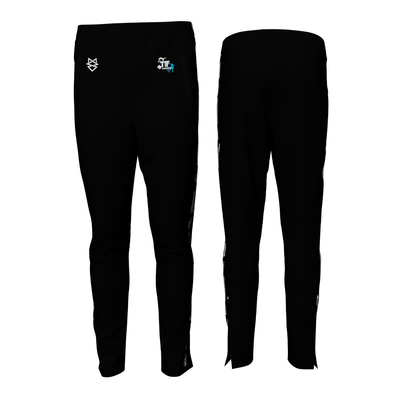 Bukser - Sort Stripe ID - TIF Gymnastik