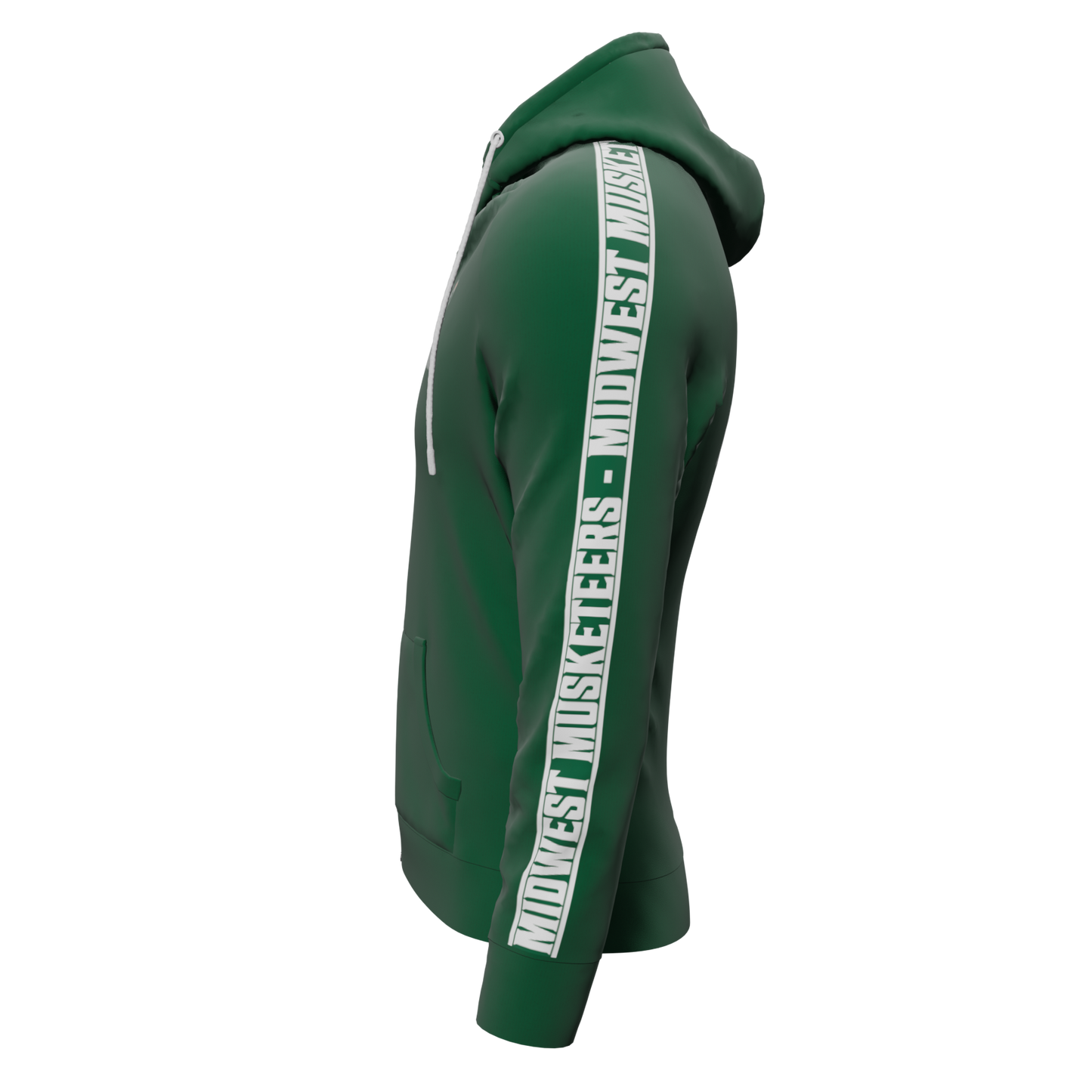 Bomulds Hoodie ZIP - Midwest Musketeers - SponsorWorld