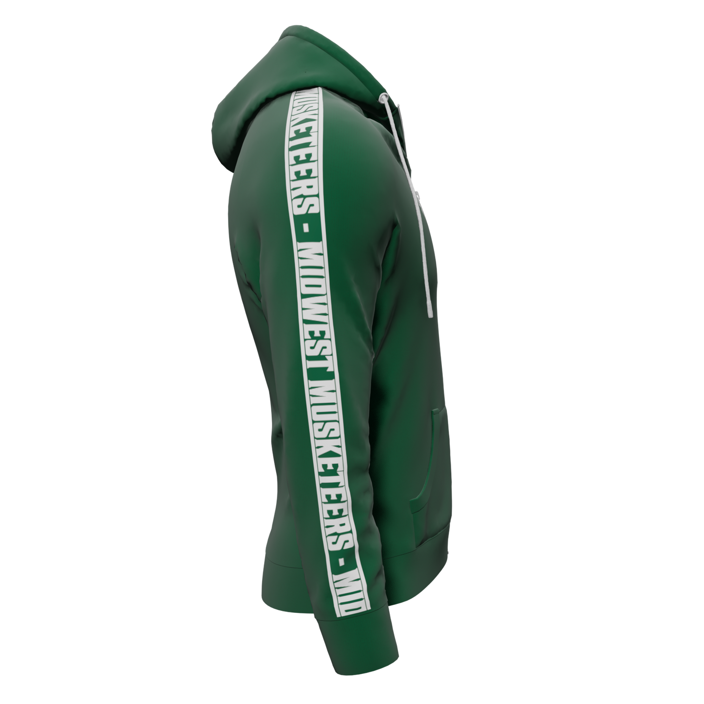 Bomulds Hoodie ZIP - Midwest Musketeers - SponsorWorld