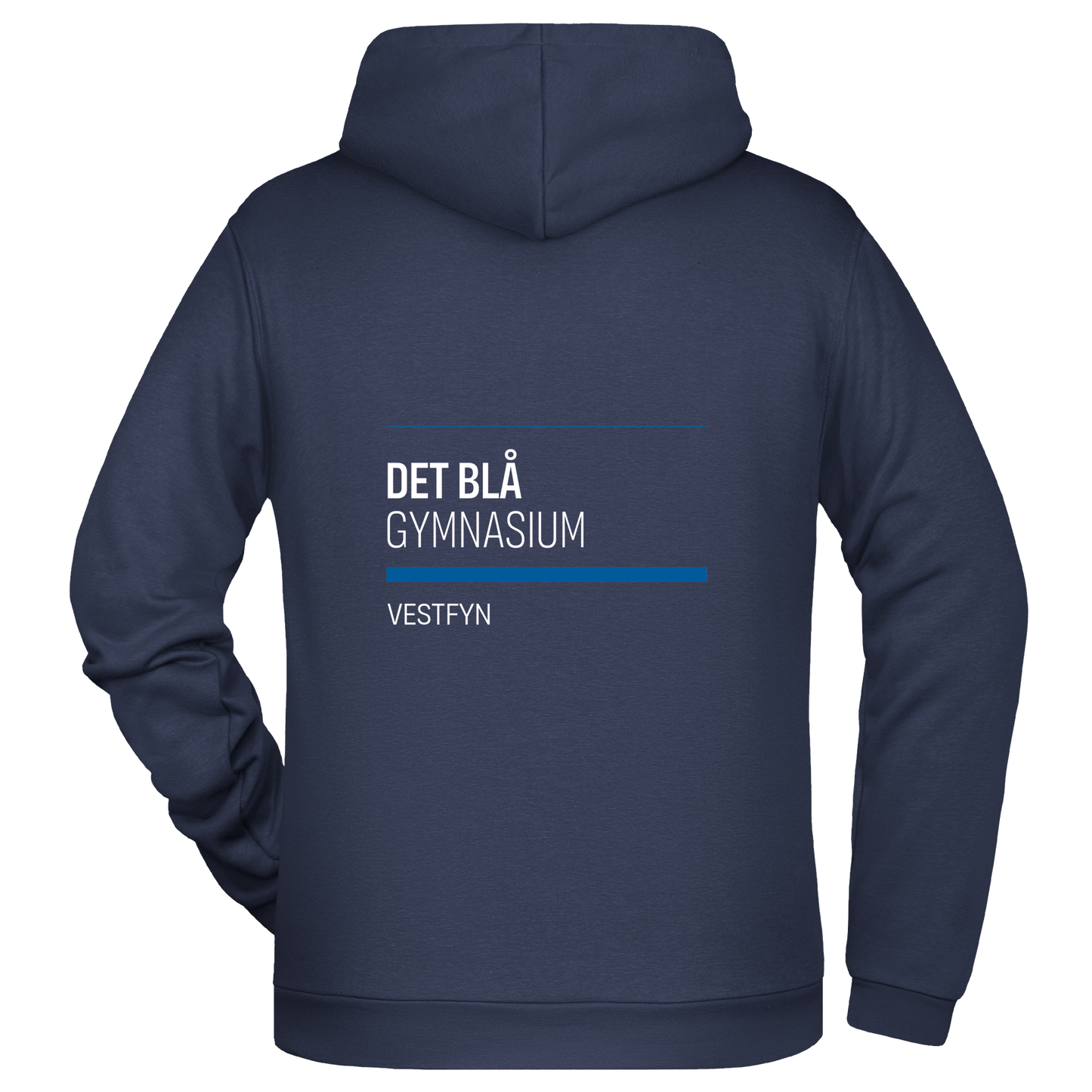 Bomulds Hoodie - Voksen - DBG - DET BLÅ GYMNASIUM - SponsorWorld