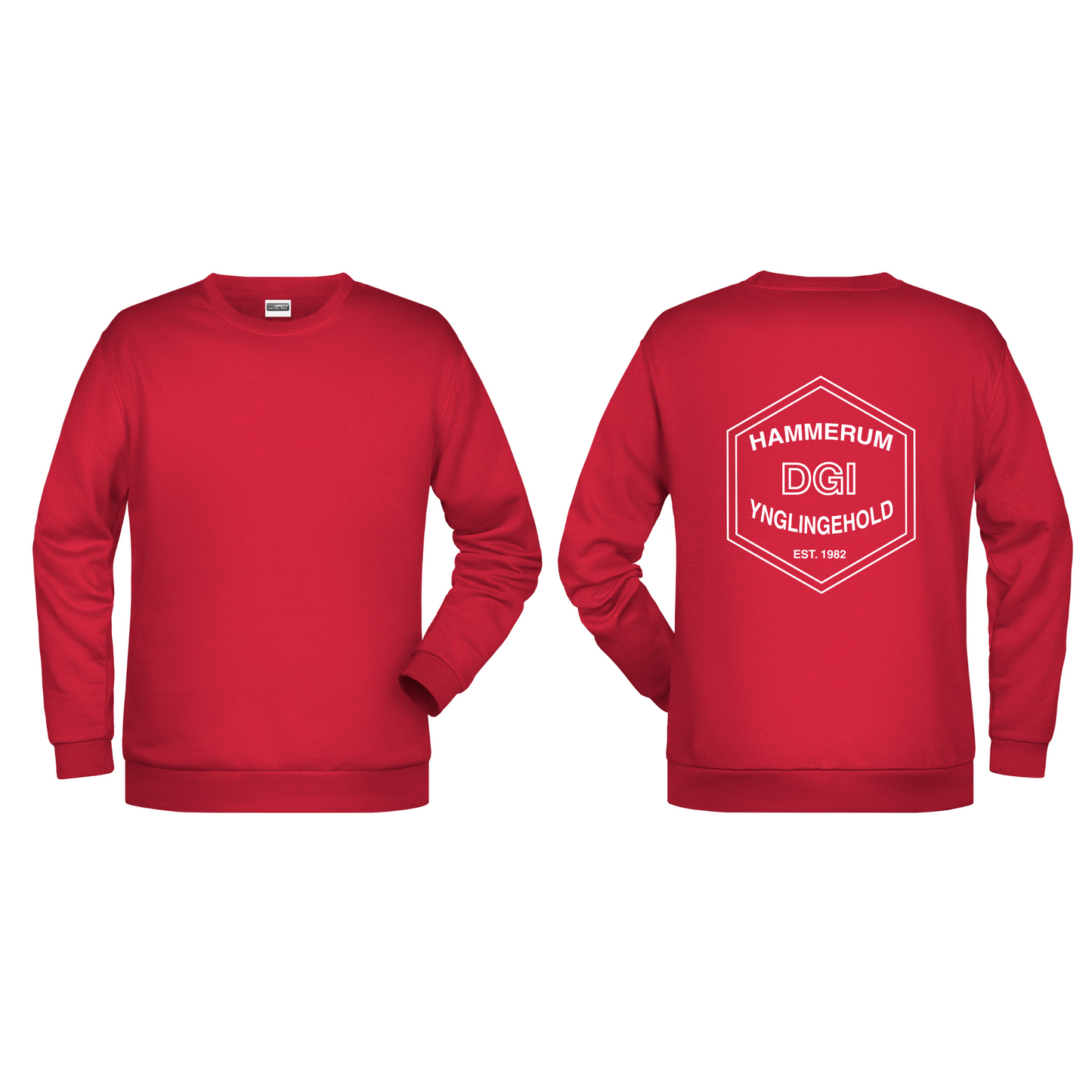 Bomulds Sweatshirt - Unisex - Hammerum Herred - SponsorWorld