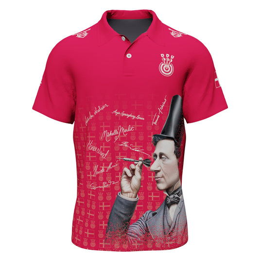 Polo - Dansk Dart Union - 60 års jubilæum Limited Edition - Med landsholds autografer