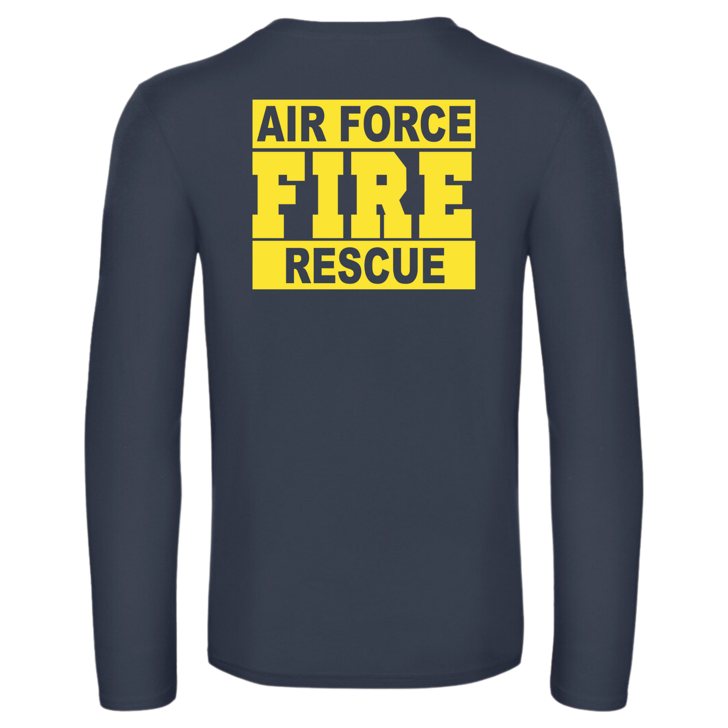 Bomulds T-shirt Langærmet - Air Force Fire and Rescue