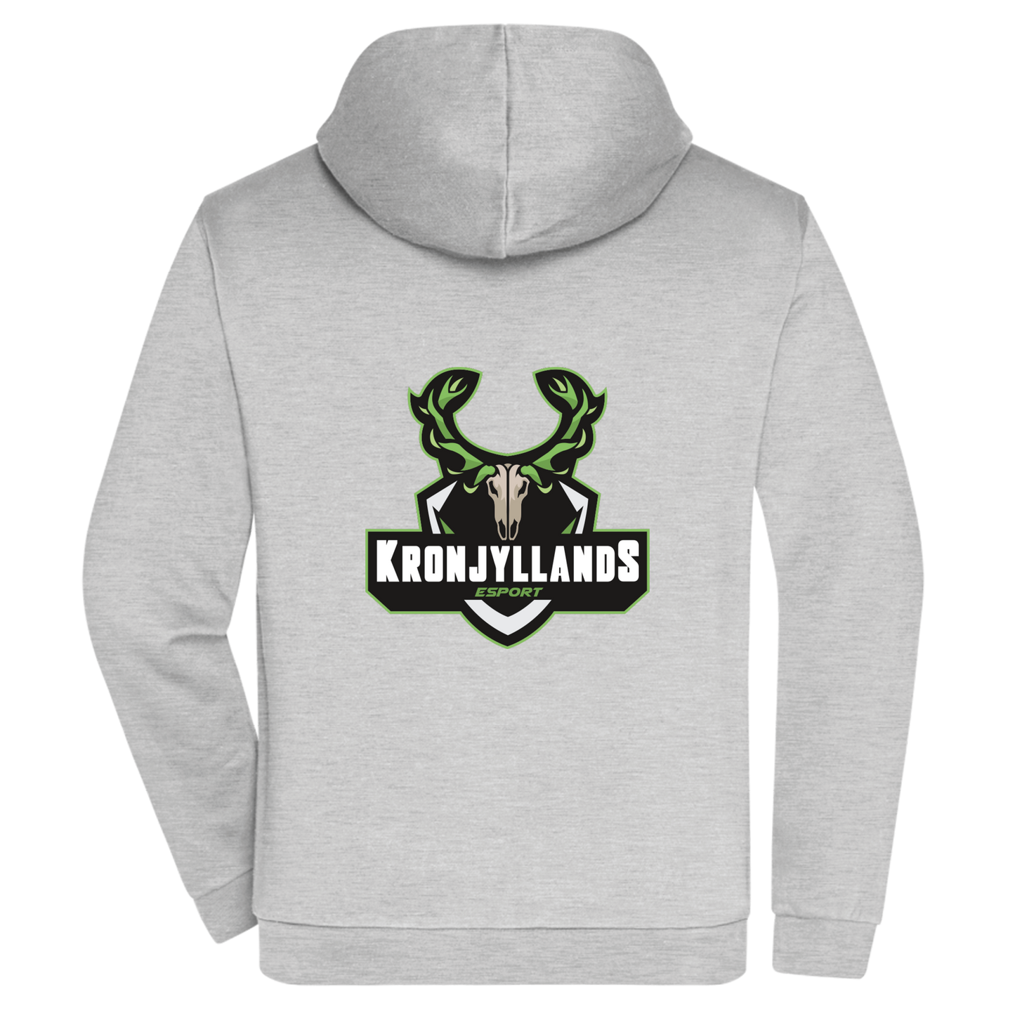 Bomulds Hoodie ZIP - Voksen - Kronjyllands Esport