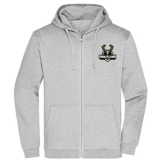 Bomulds Hoodie ZIP - Voksen - Kronjyllands Esport