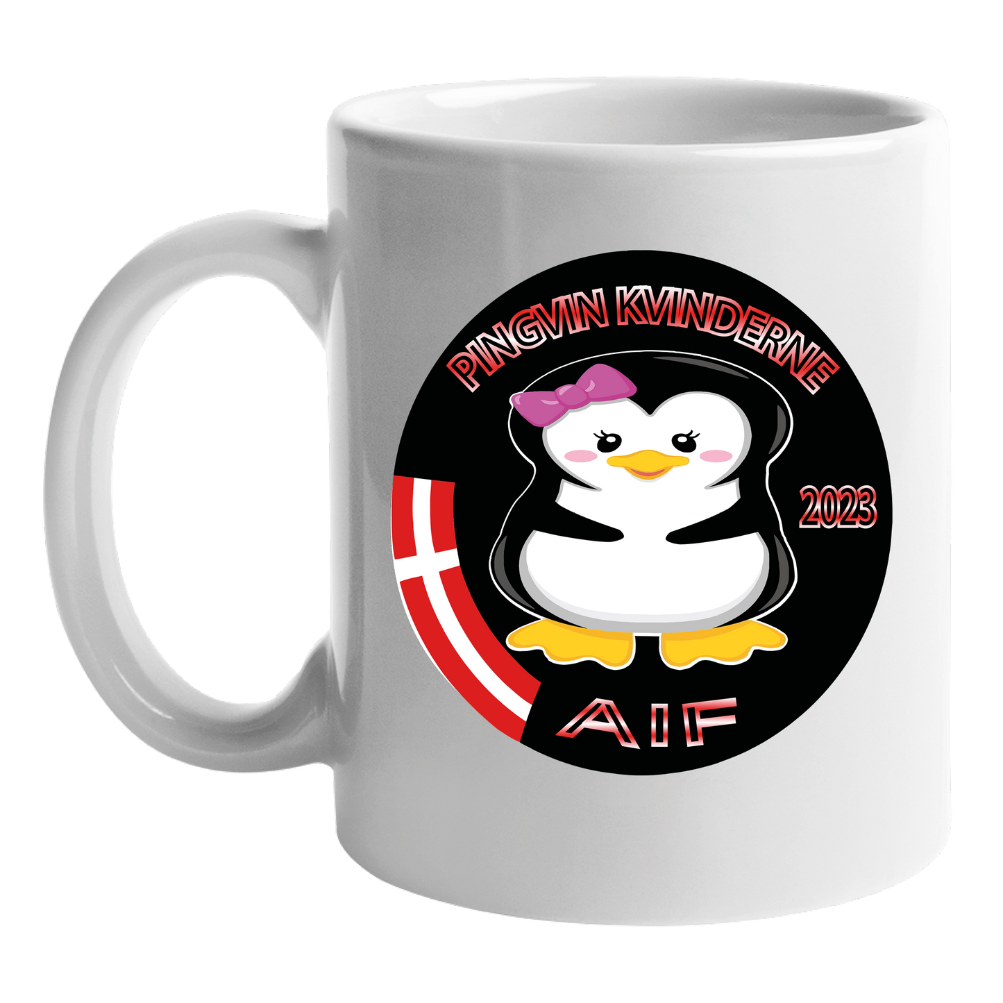 Kop med klub logo - pingvin kvinderne
