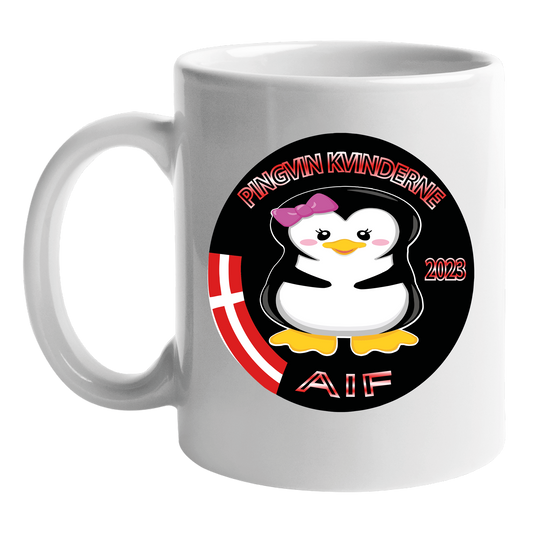Kop med klub logo - pingvin kvinderne