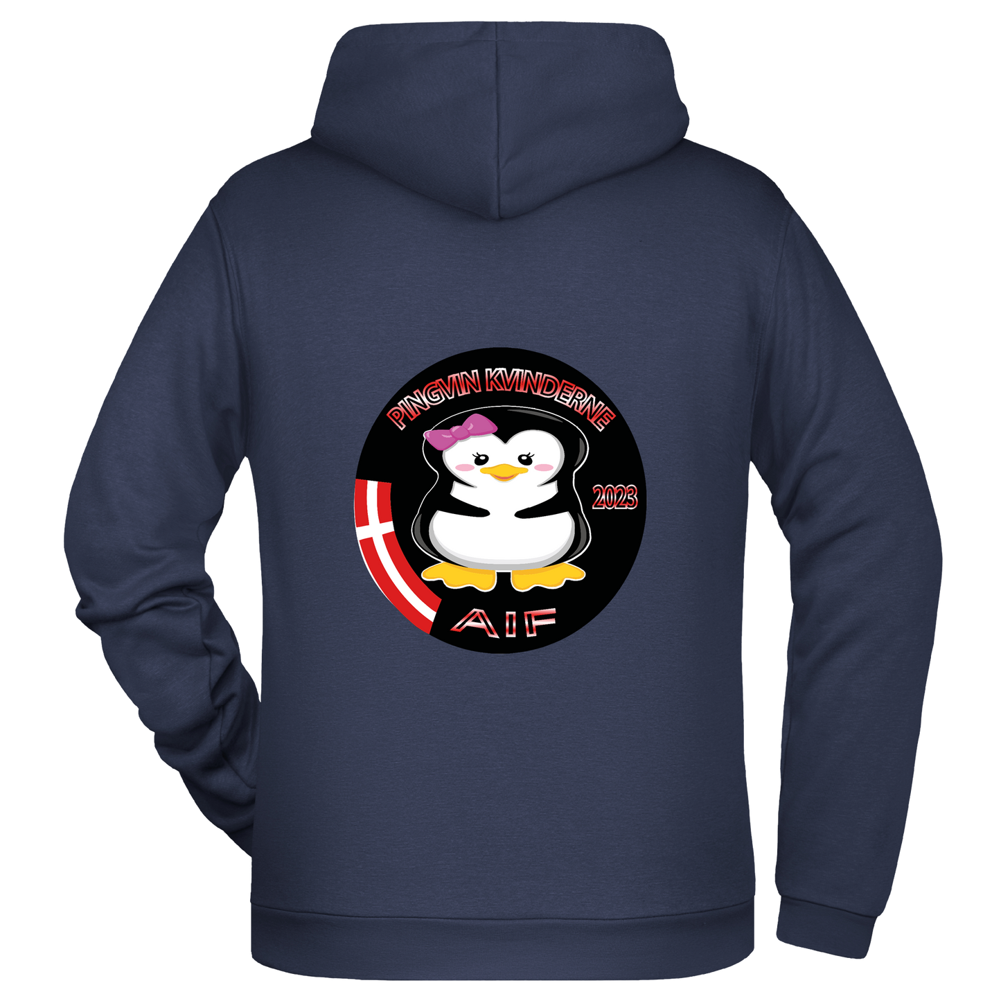 Bomulds Hoodie - Barn - pingvin kvinderne