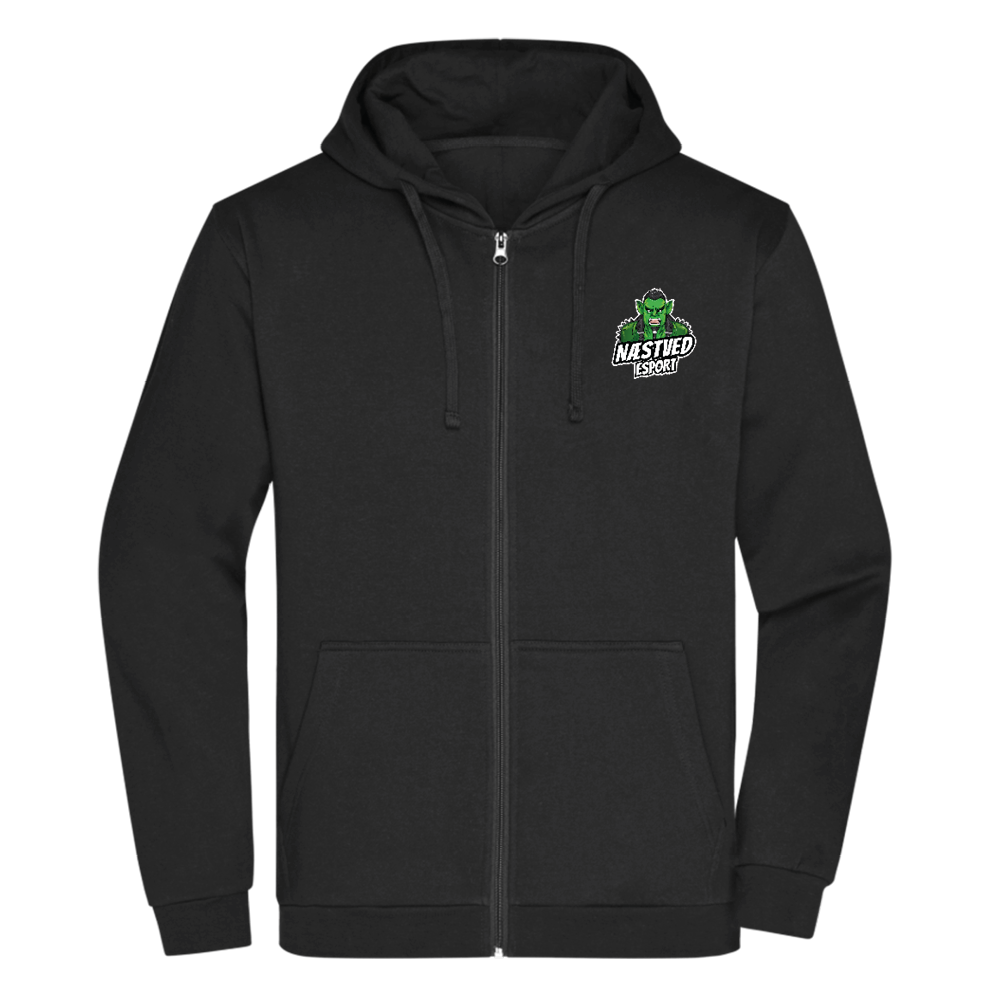 Bomulds Hoodie ZIP - Voksen - Næstved Esport