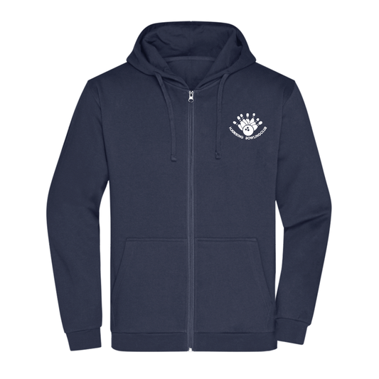 Bomulds Hoodie ZIP - Voksen - Hjørring Bowling Club - SponsorWorld