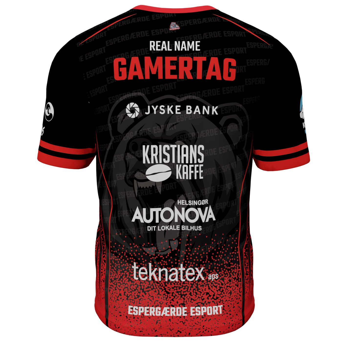 Espergærde Esport - Rød T-shirt 2026 med sponsorater