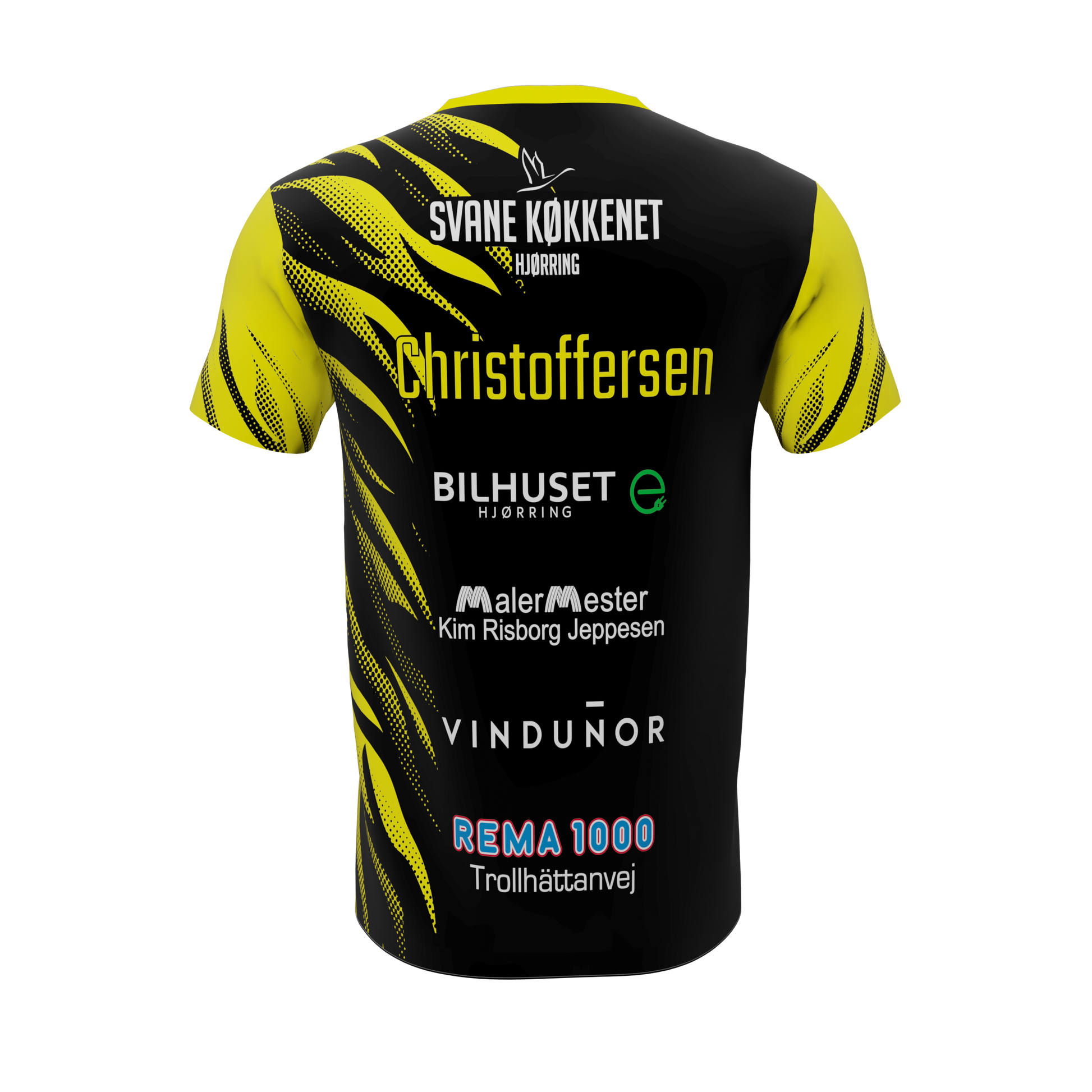 T-shirt med sponsorater - LIUF Bordtennisklub