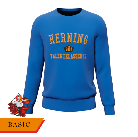 Basic - Sweater blå/orange