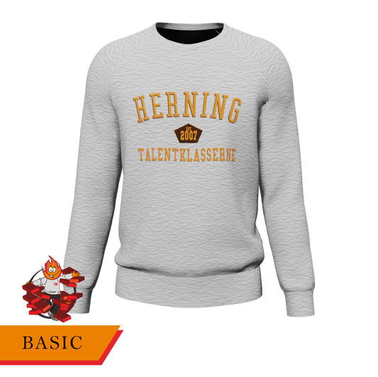 Basic - Sweater grå/orange