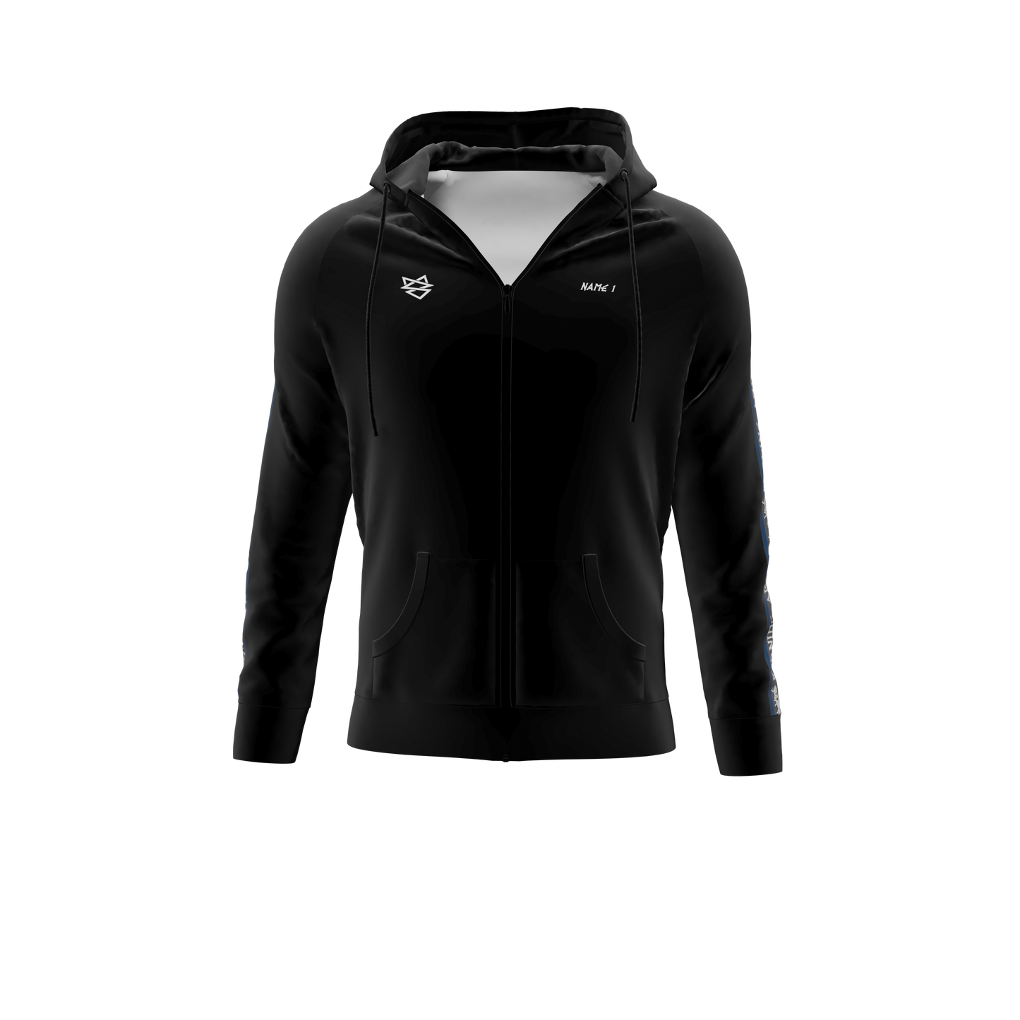 Bomuld Hoodie ZIP - Burning Arrows