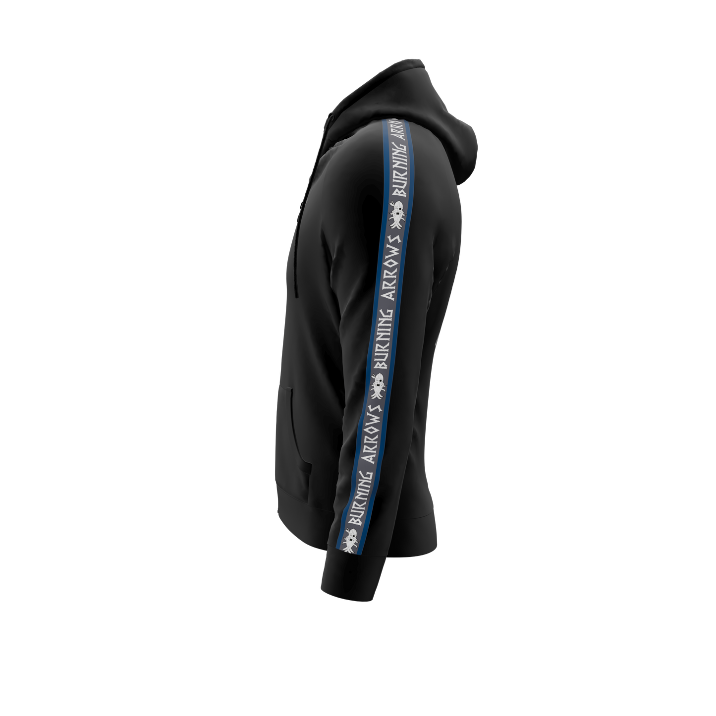 Bomuld Hoodie ZIP - Burning Arrows
