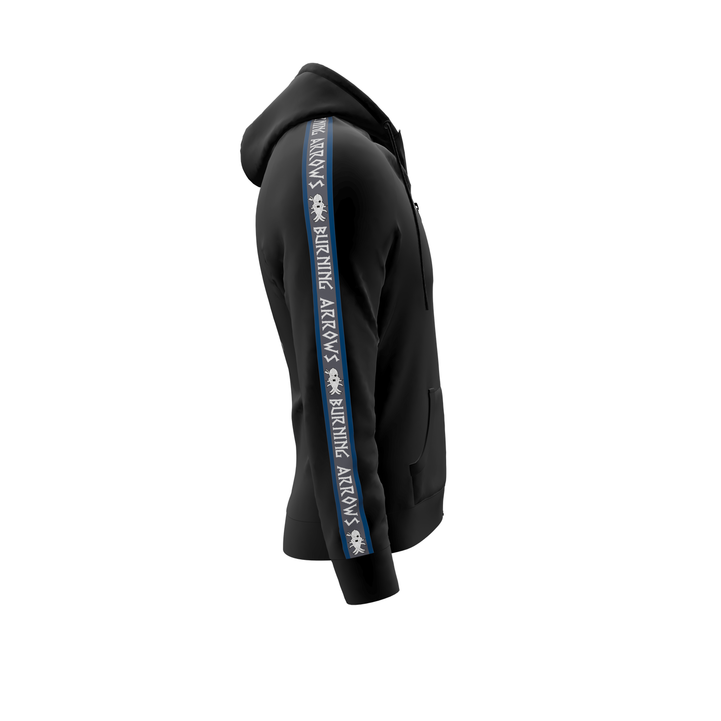 Bomuld Hoodie ZIP - Burning Arrows