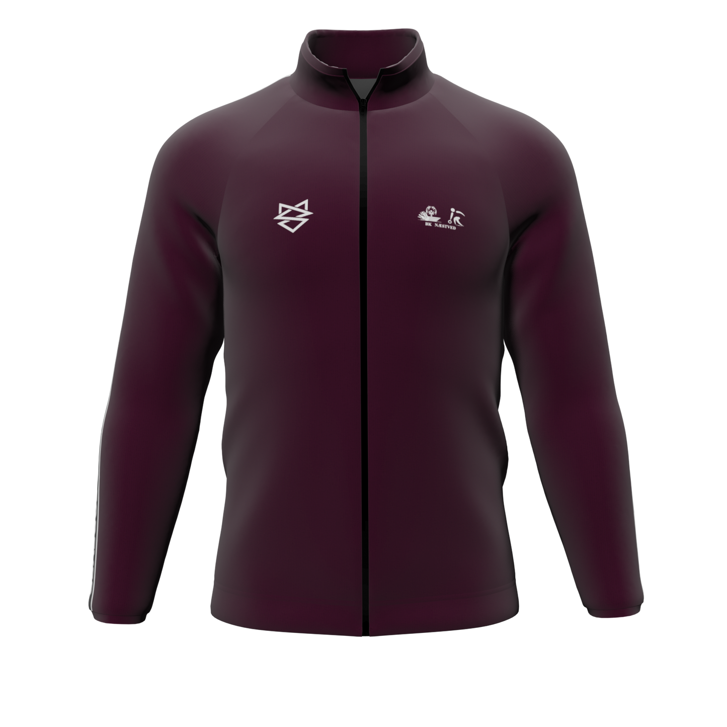 Bomulds Cardigan ZIP - Stripe ID - Bowlingklubben Næstved