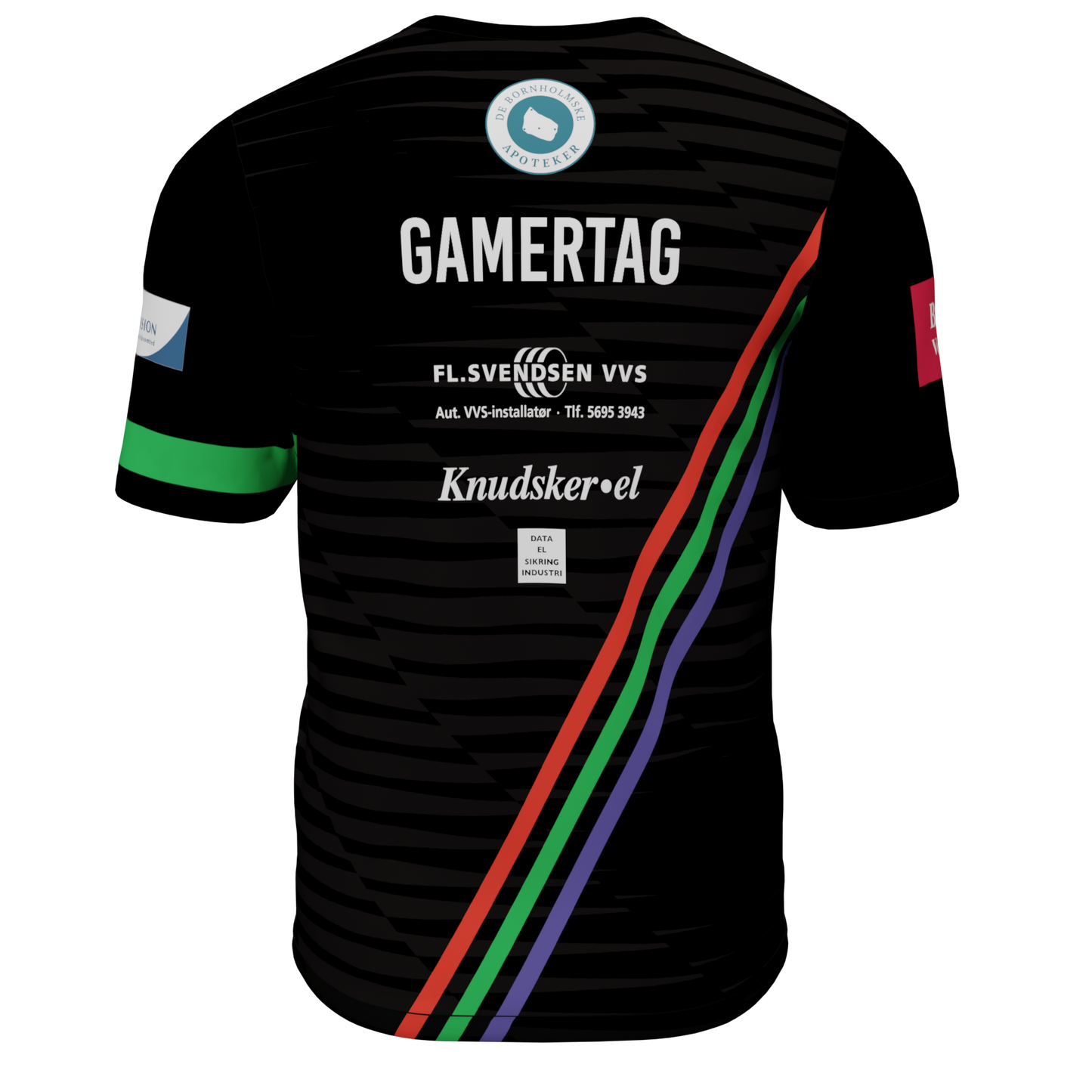T-shirt med sponsorater - FGU Bornholm