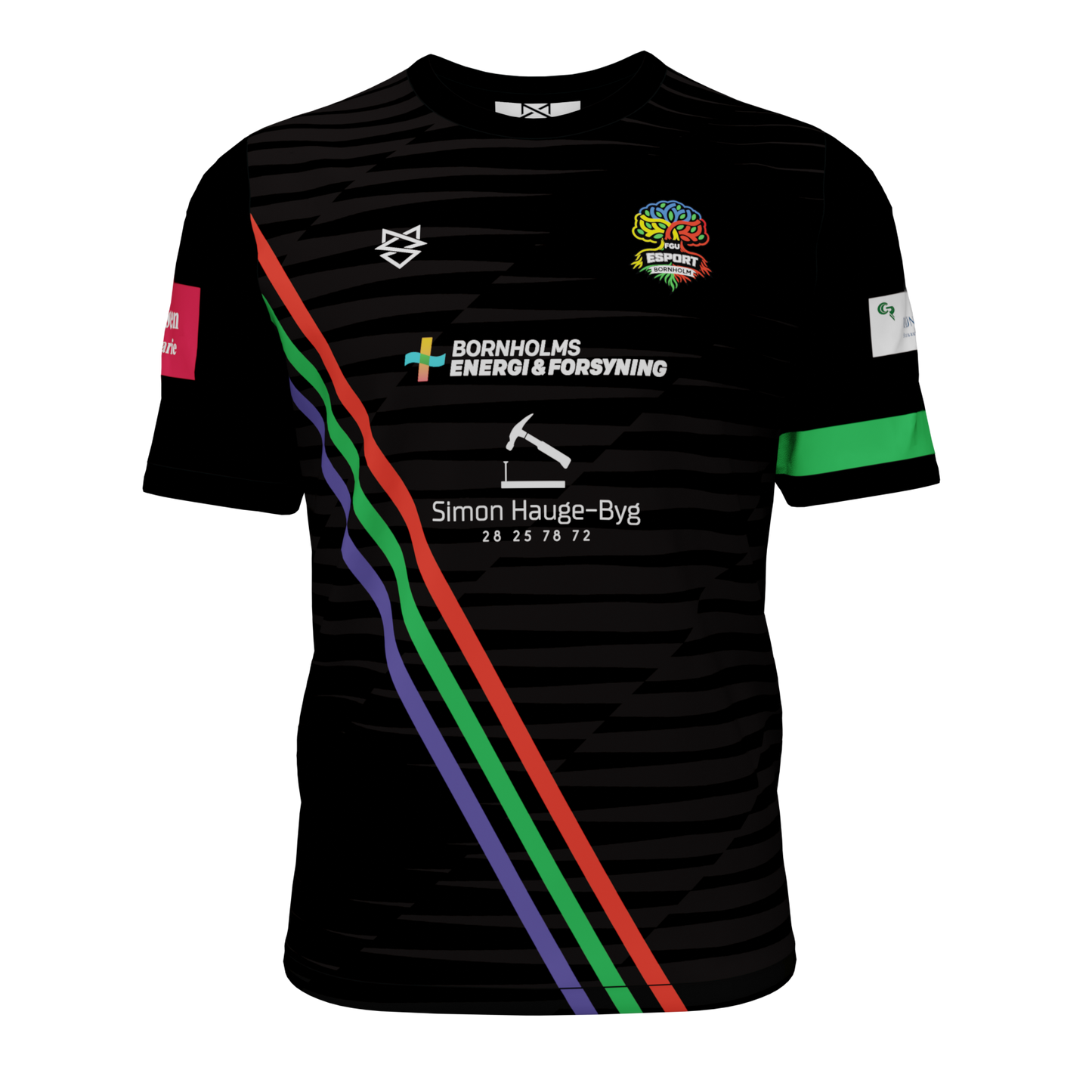 T-shirt med sponsorater - FGU Bornholm