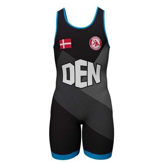 Blå | Sort Trikot - Herning Brydeklub