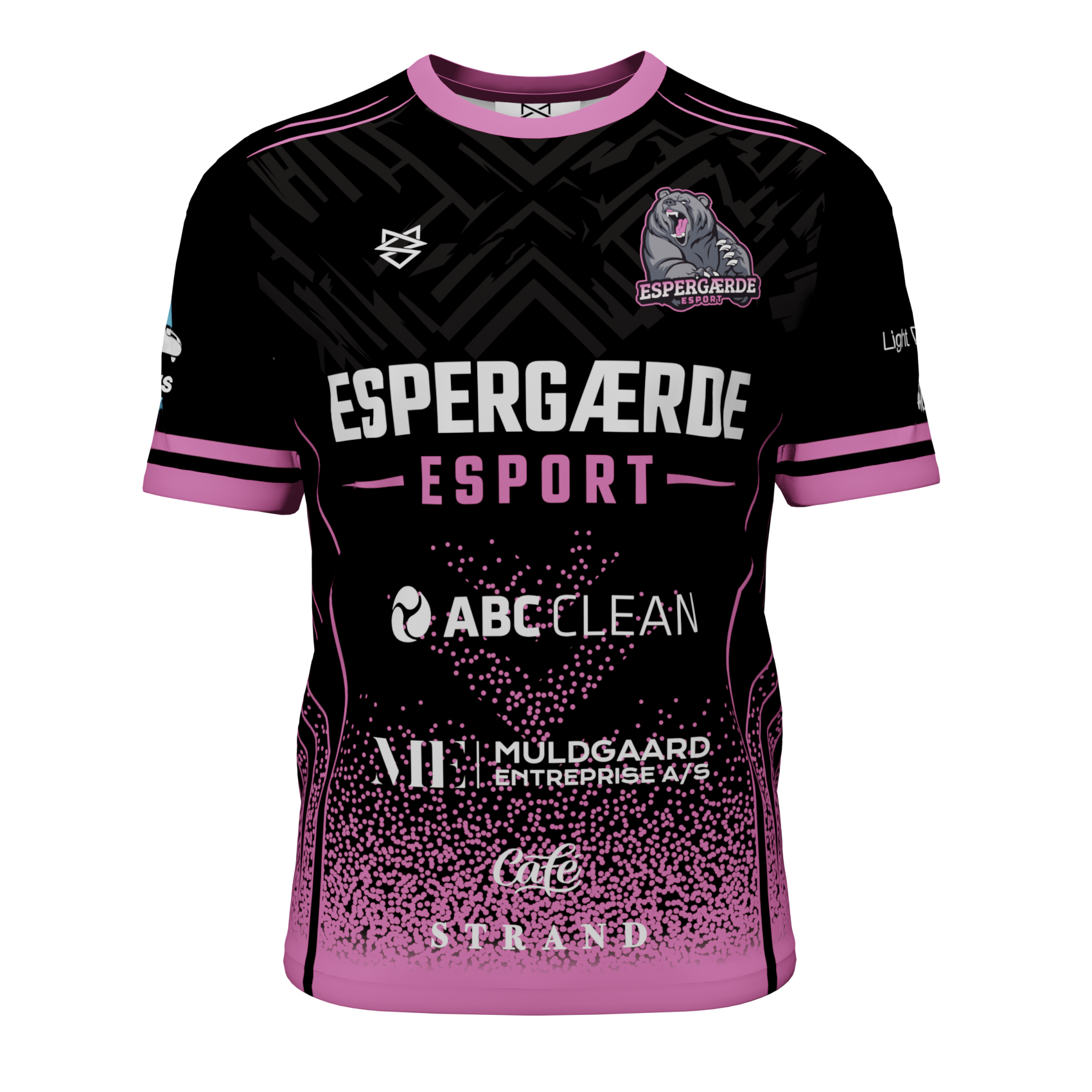 Espergærde Esport - Rød T-shirt 2026 med sponsorater 1