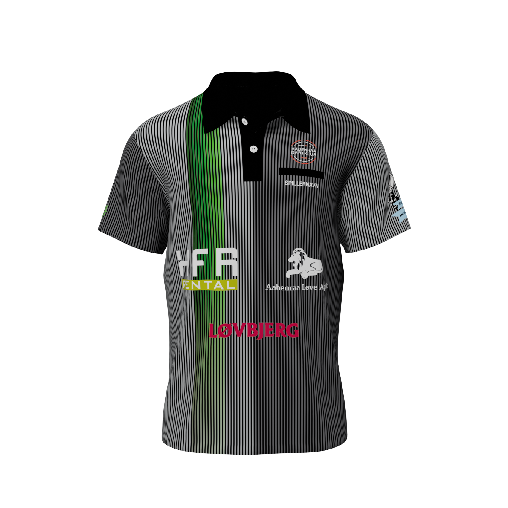 Polo med sponsorater - Aabenraa Dart Klub