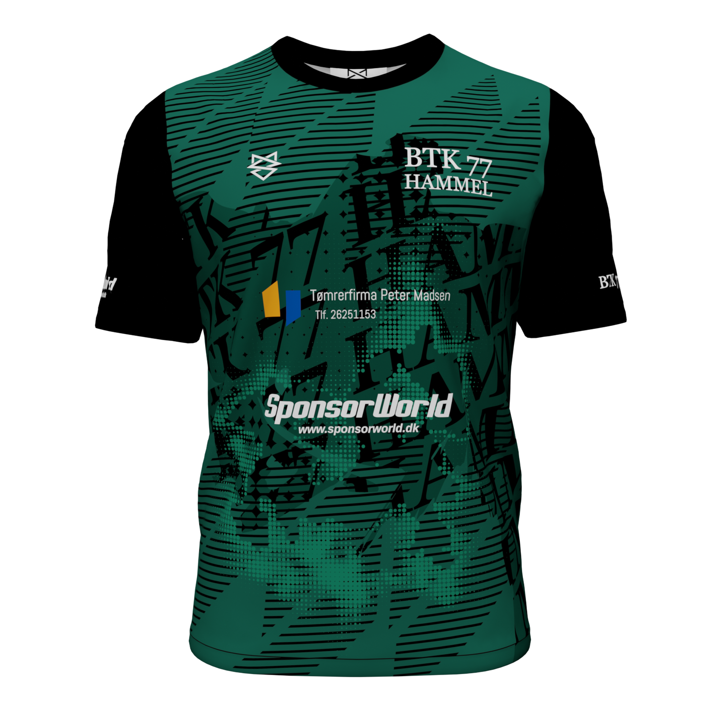 T-shirt med sponsorater - BTK 77 HAMMEL
