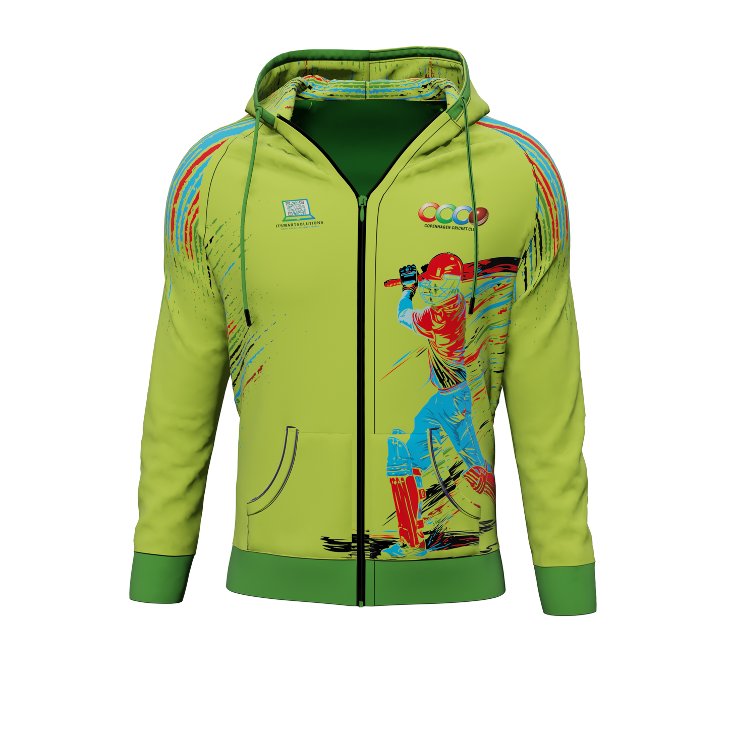Hoodie ZIP - Copenhagen Cricket