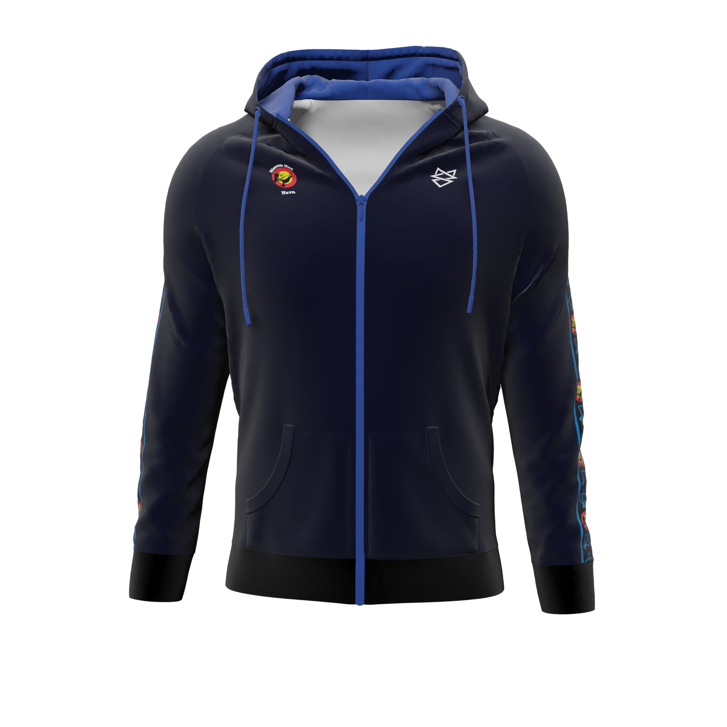 Bomulds Hoodie ZIP - Hinnumhut Bueskydning