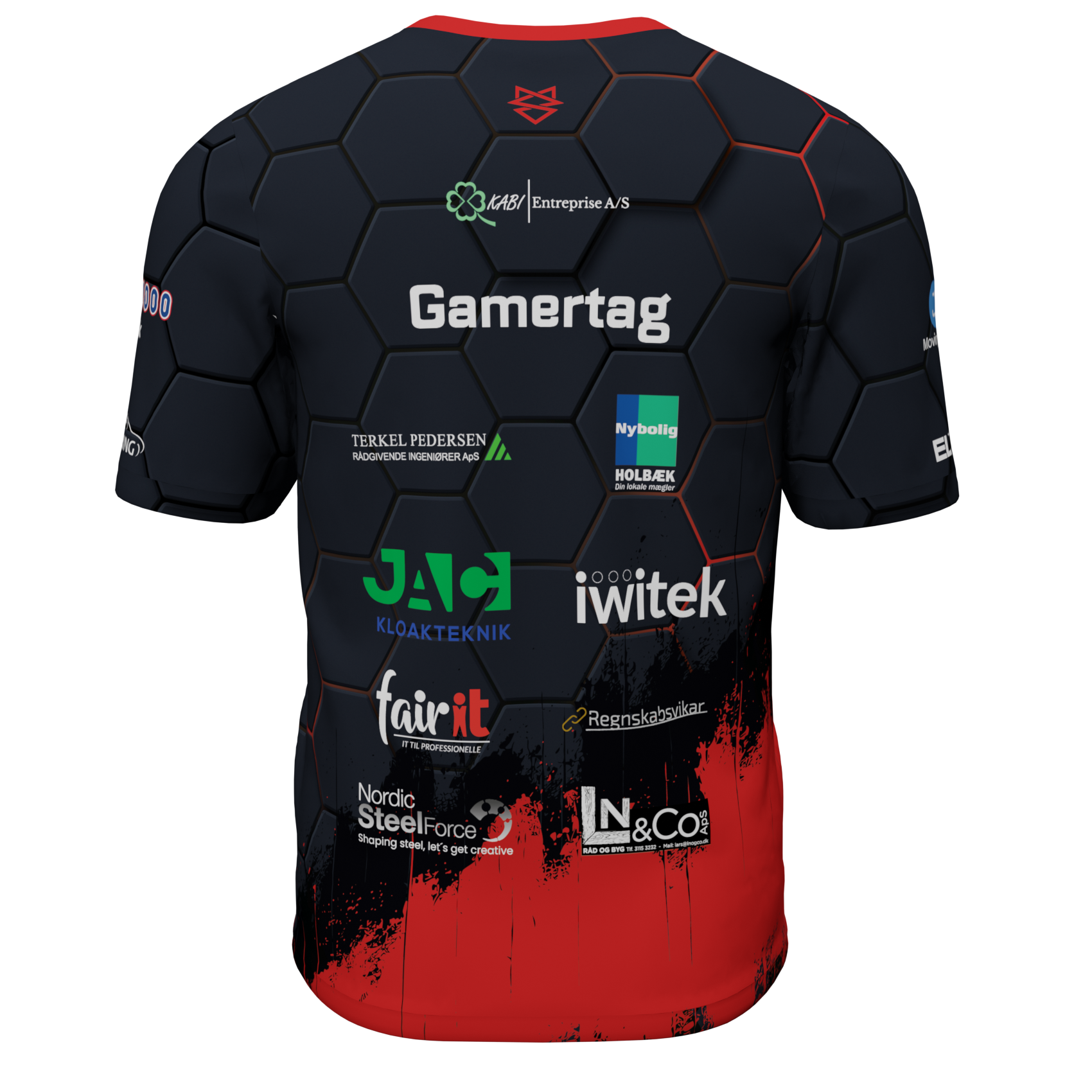 Holbæk Esport - T-shirt med sponsorer
