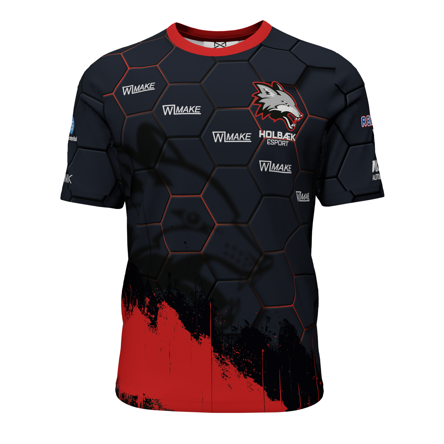 Holbæk Esport - T-shirt med sponsorer