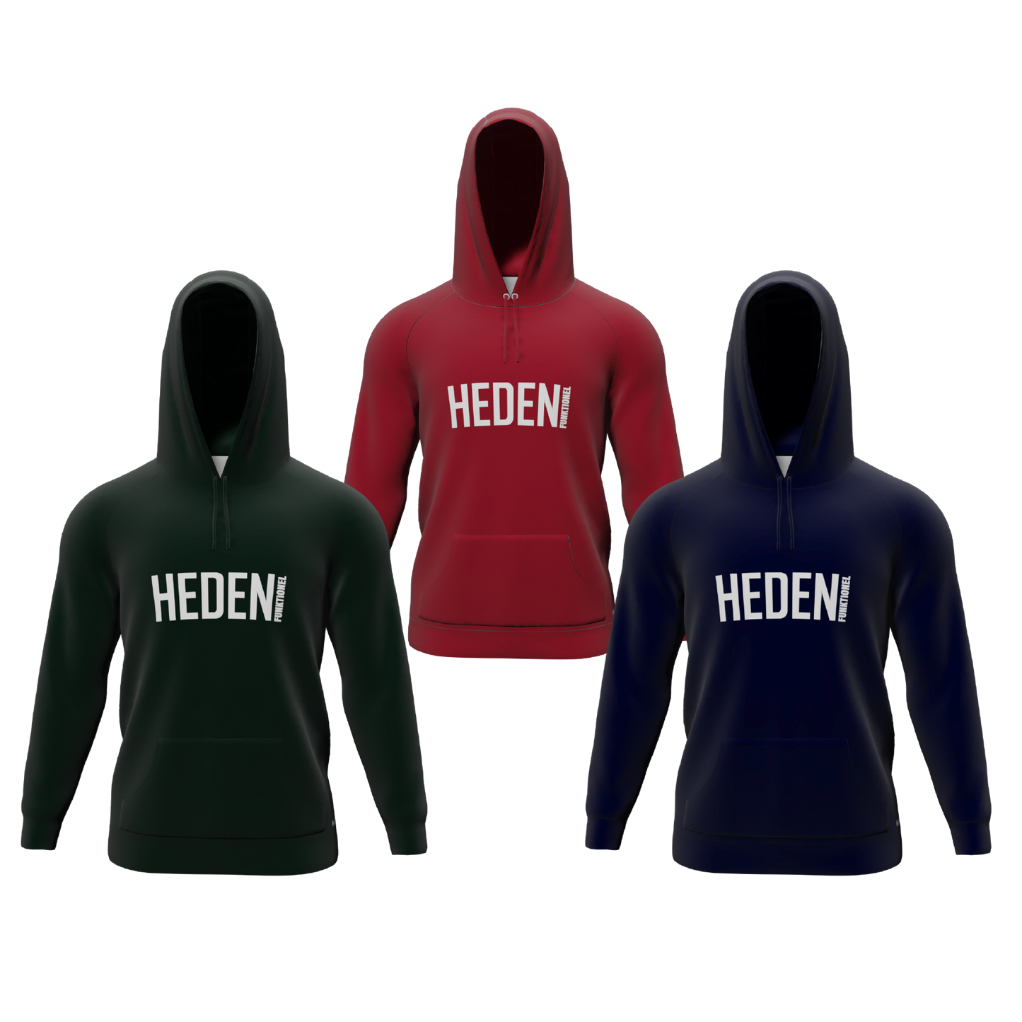 Bomulds Hoodie - Heden Funktionel