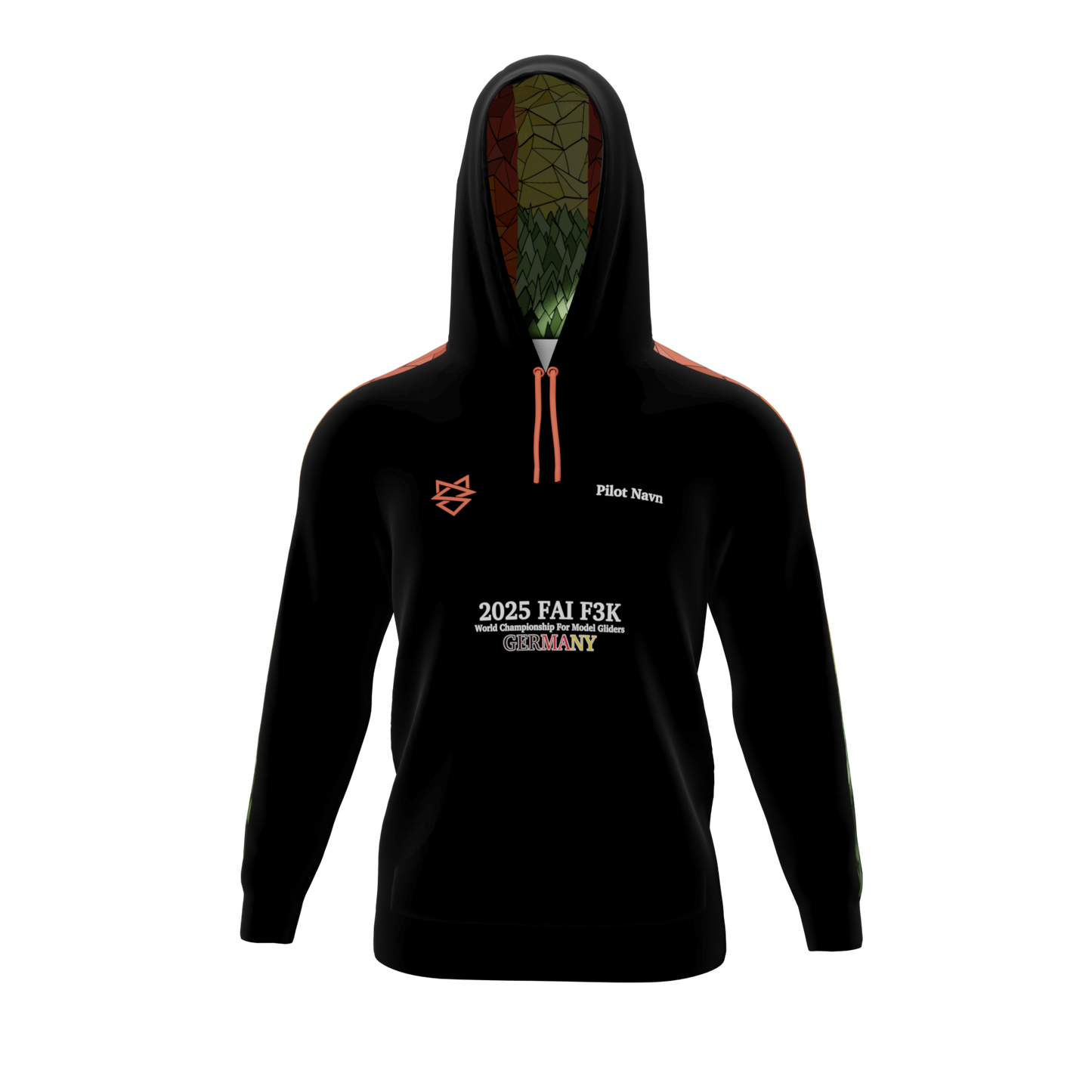 Hoodie sublimation - F3K - Svæveflyve klub