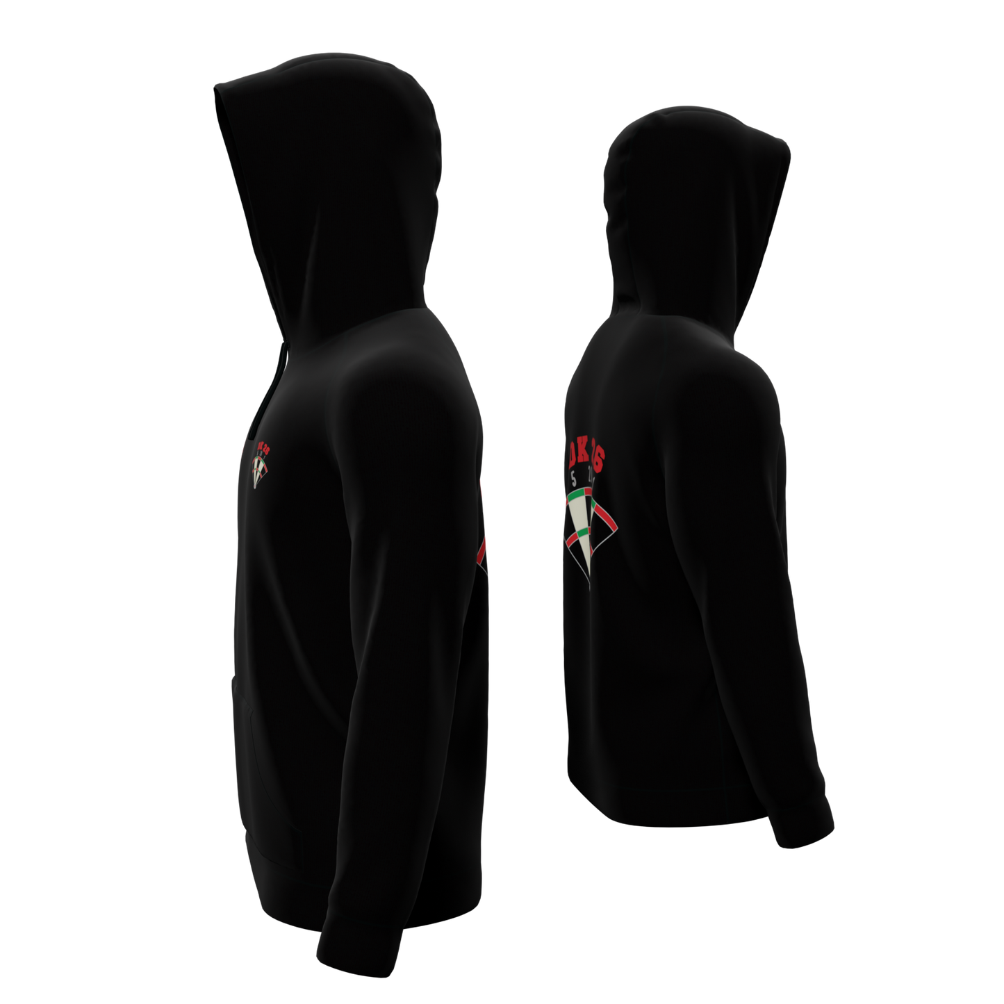 Bomulds Hoodie - Dartklubben DK26 Hvidovre
