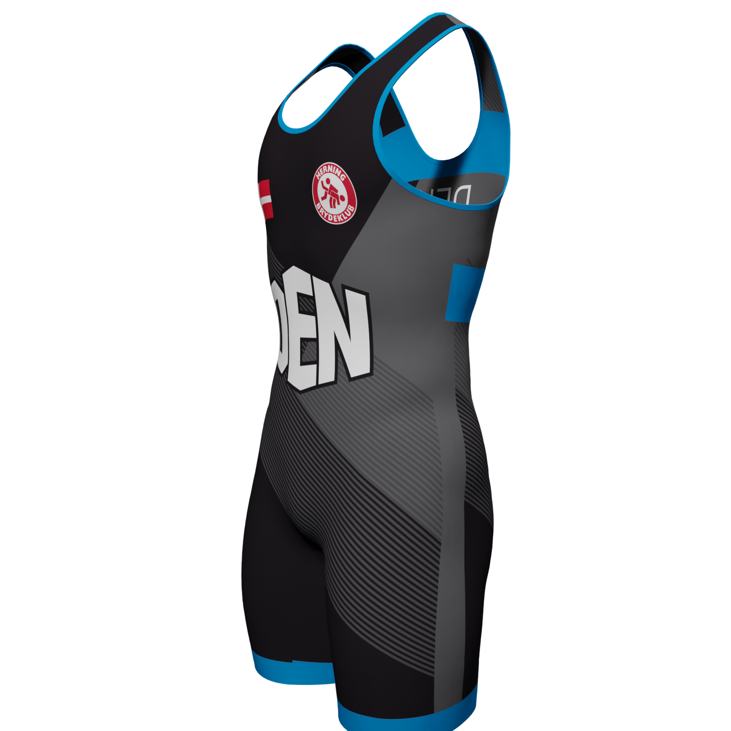 Blå | Sort Trikot - Herning Brydeklub