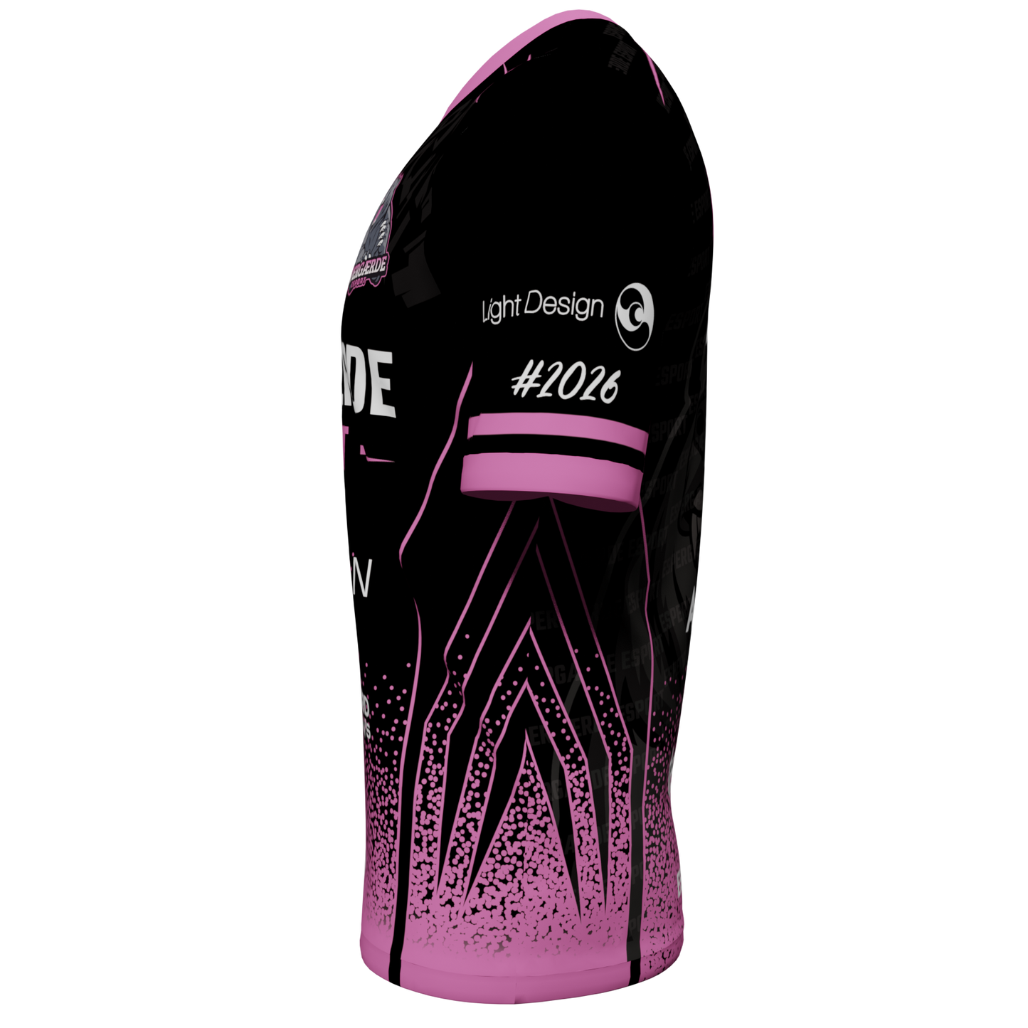Espergærde Esport - Lyserød T-shirt 2026 med sponsorater