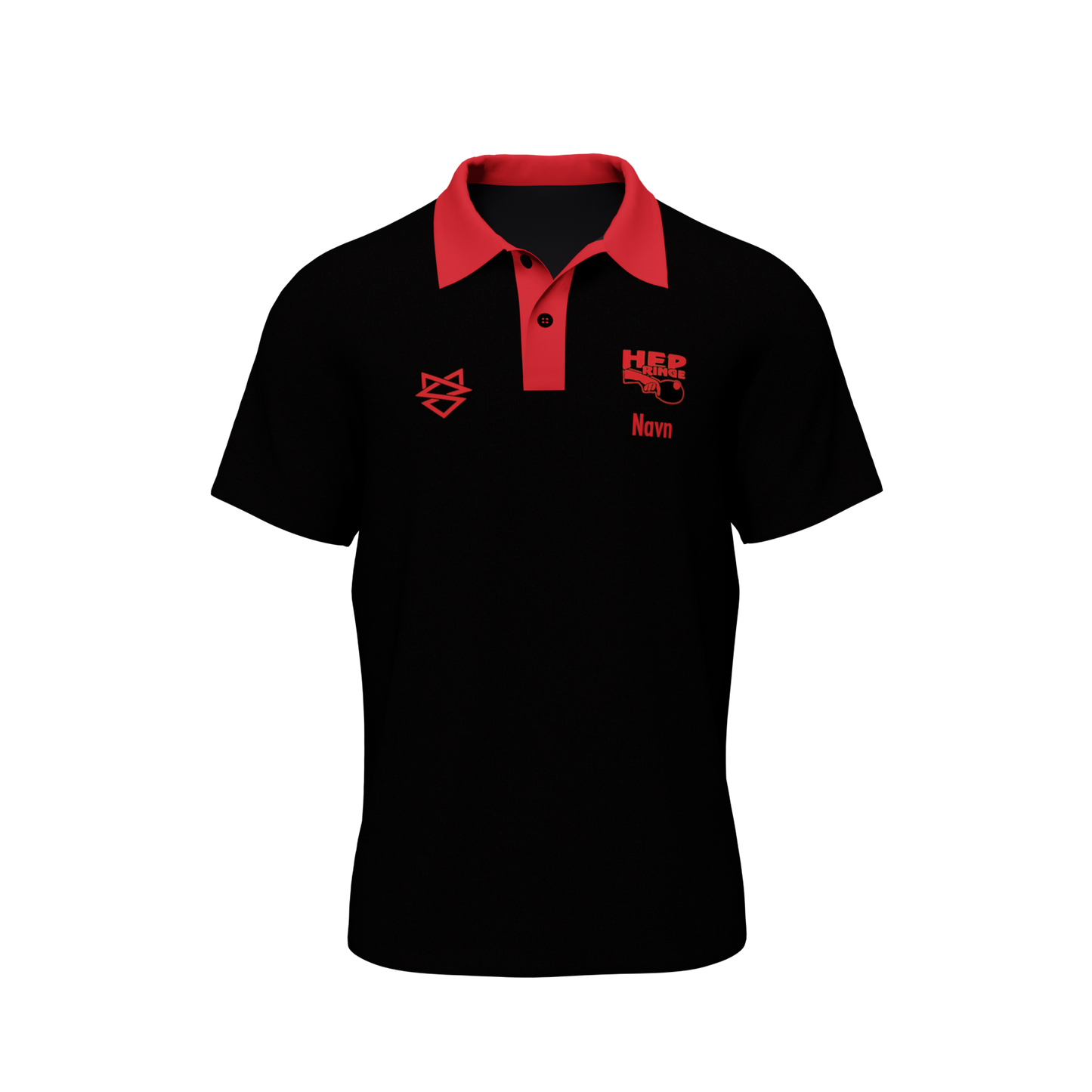 Bomulds Polo - HEP Ringe stripe