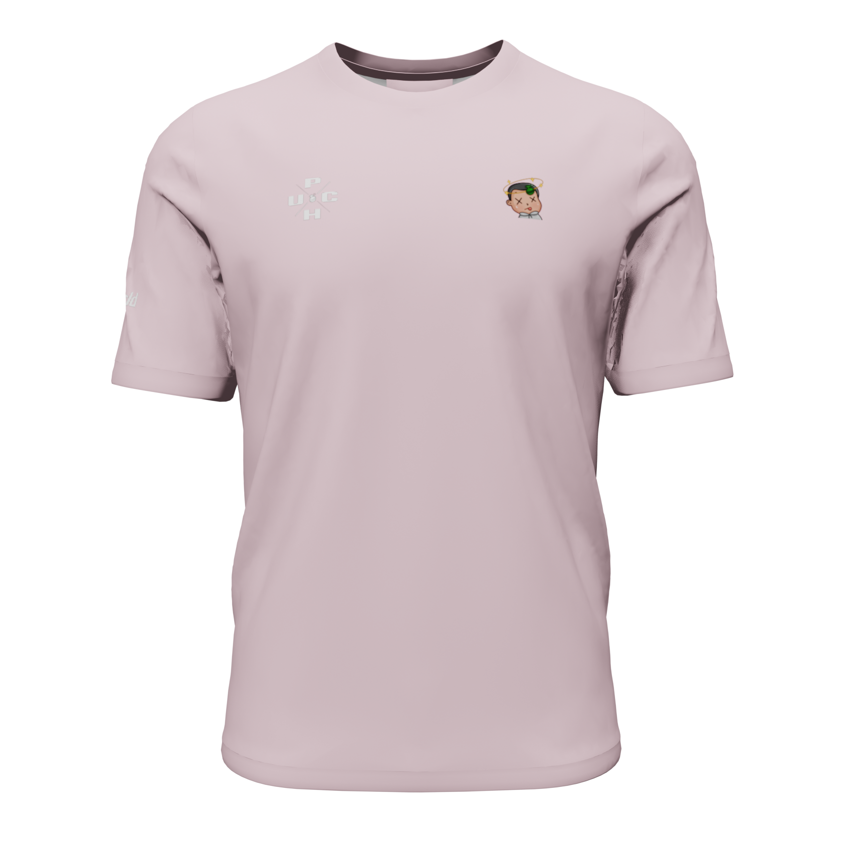 Pink Bomulds T-shirt - Puch_TV
