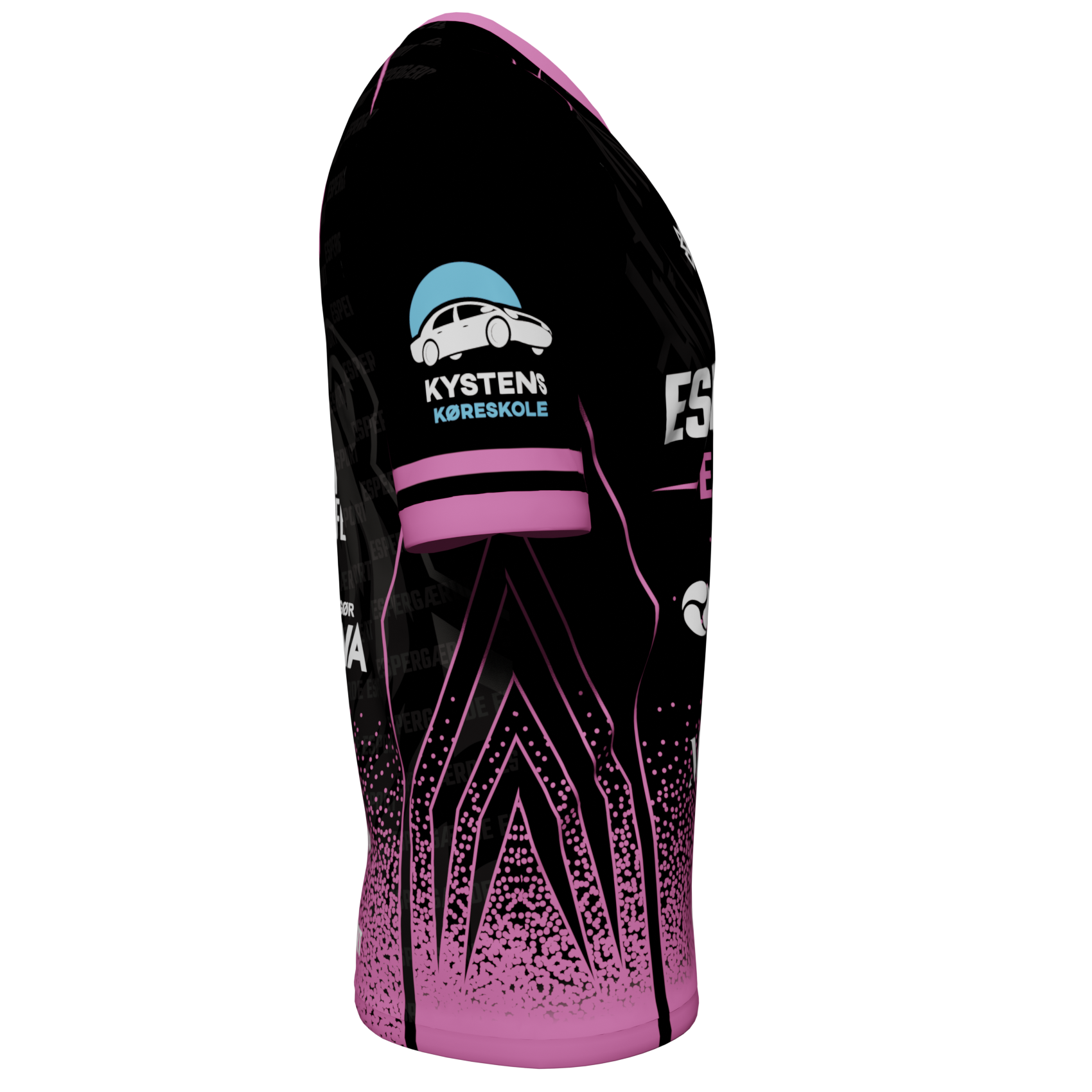 Espergærde Esport - Rød T-shirt 2026 med sponsorater 1