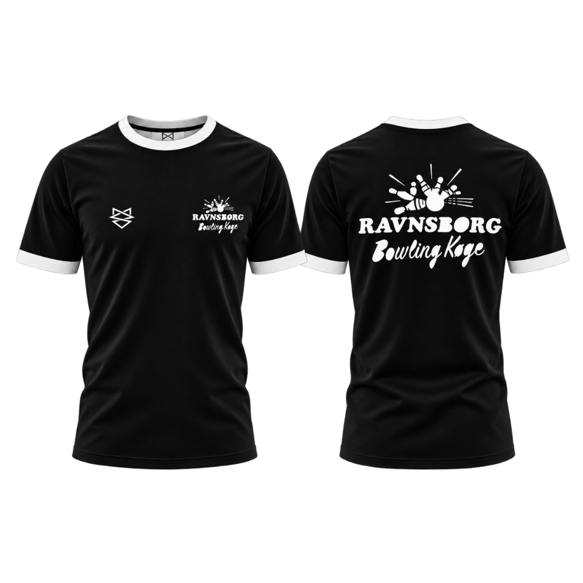 Sort t-shirt - Ravnsborg Bowling Køge Ungdom