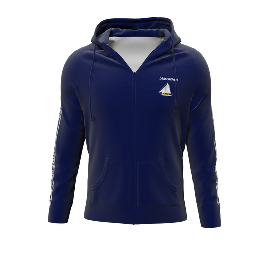 Bomulds Hoodie Zip - Stripe ID - Voksen - Sunds Lamprenen