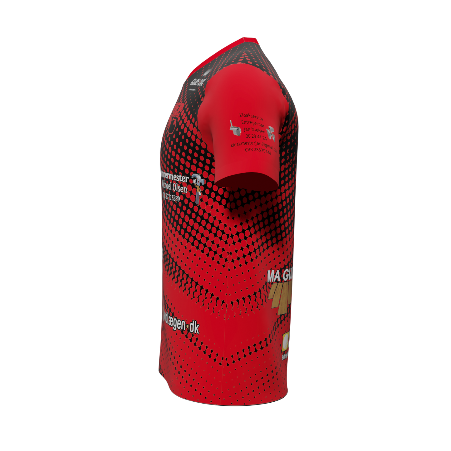 HEP Ringe Bordtennisklub - T-shirt m. sponsorer