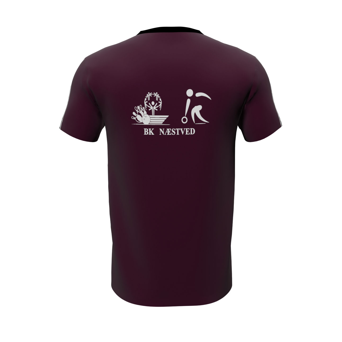 Bomulds T-shirt - Stripe ID - Bowlingklubben Næstved