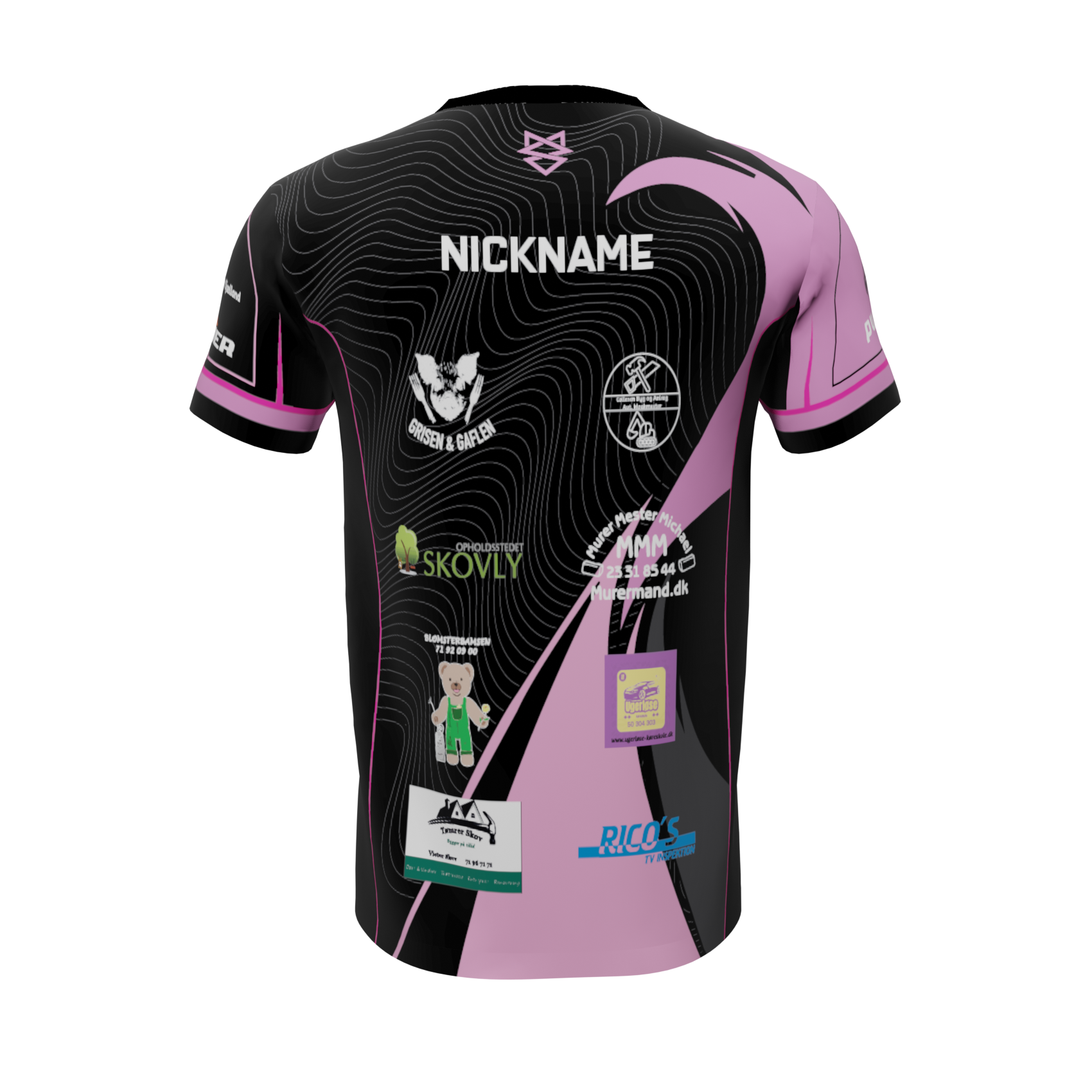 T-shirt - Mørkøv Esport Logo1 (Pink)