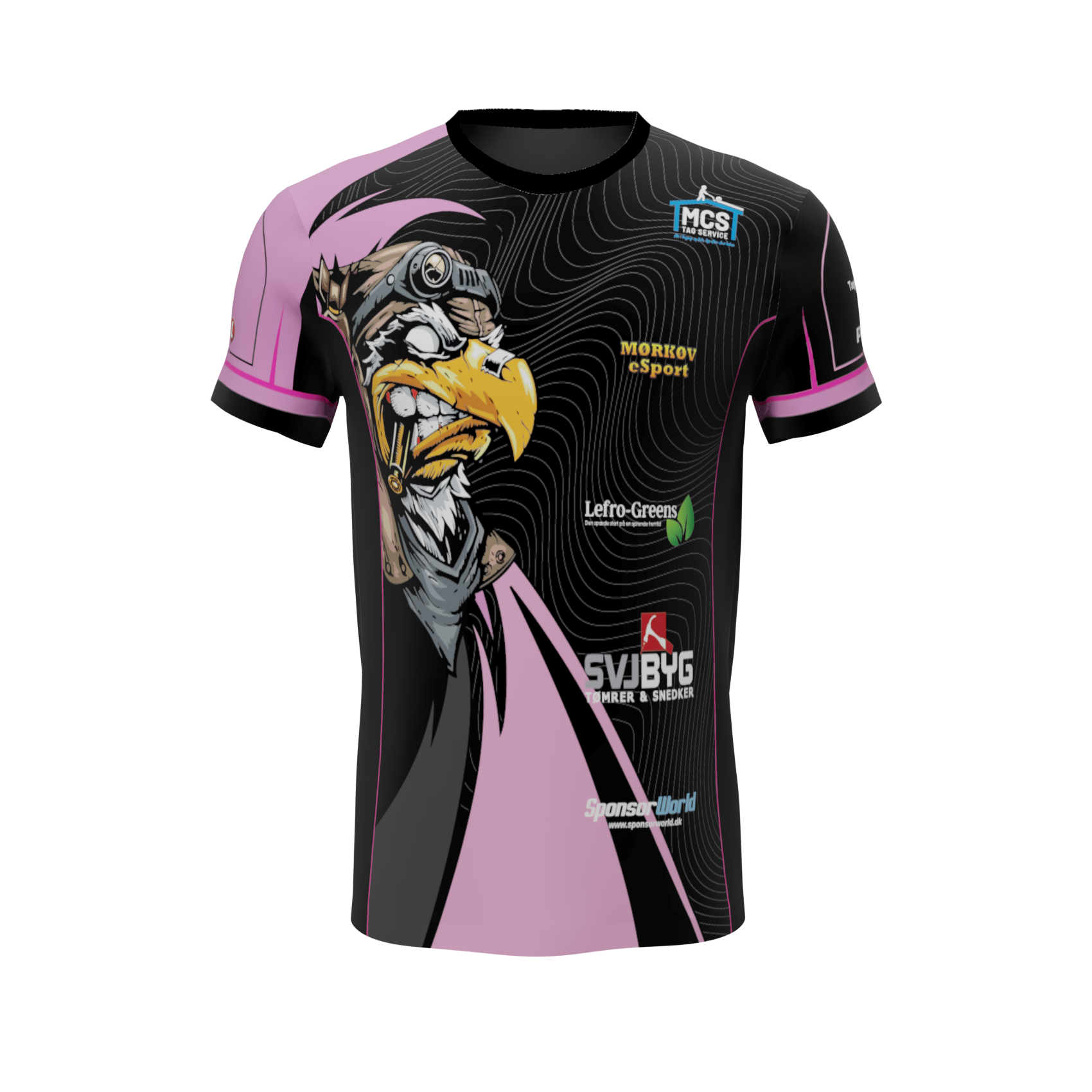 T-shirt - Mørkøv Esport Logo1 (Pink)