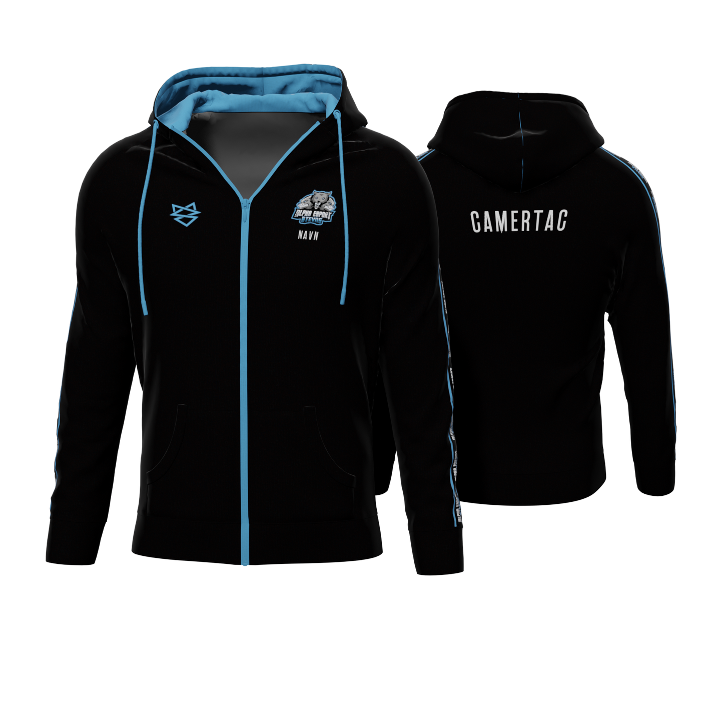 Bomulds Hoodie ZIP - Alpha Esport Stevns