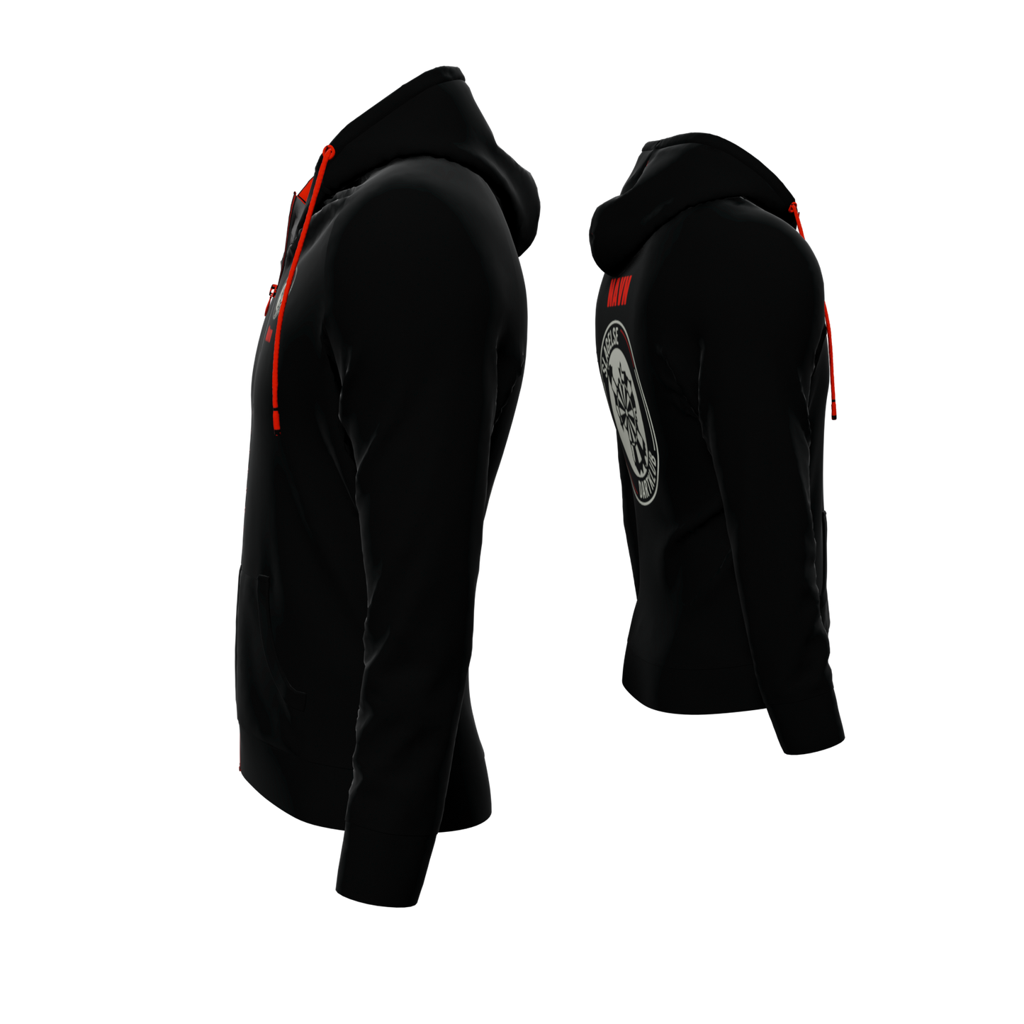 Bomulds Hoodie ZIP - Slagelse Dartklub