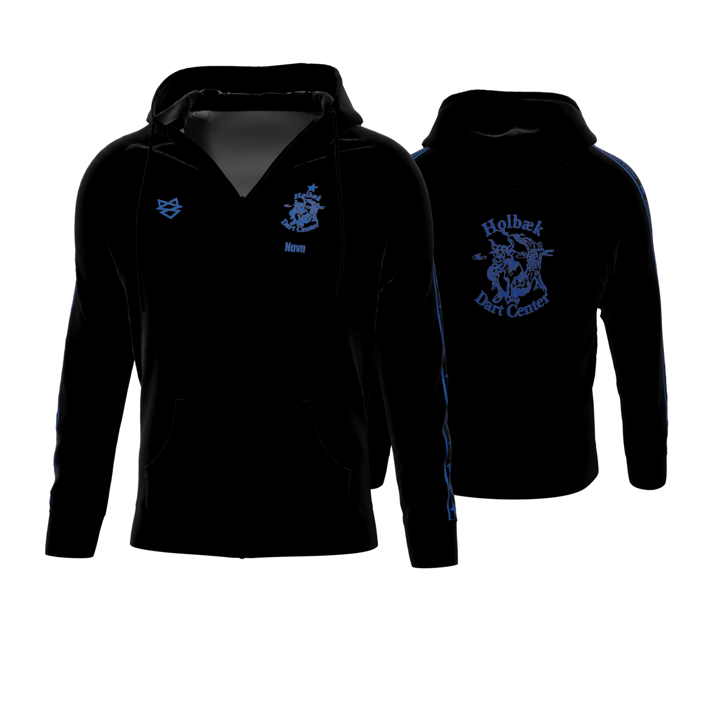 Bomulds Hoodie ZIP - Holbæk Dart