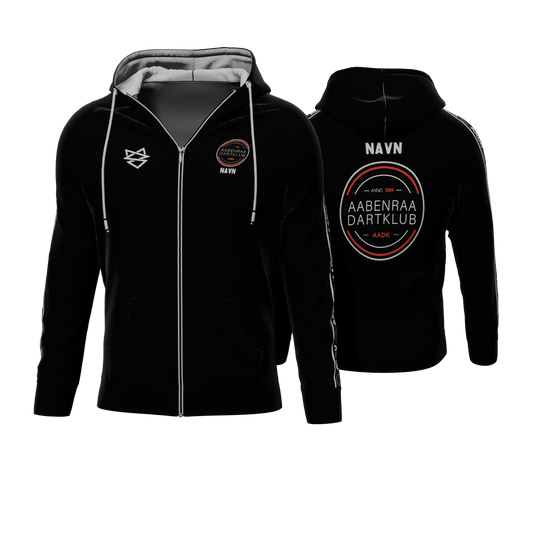 Bomulds Hoodie ZIP - Aabenraa Dart Klub